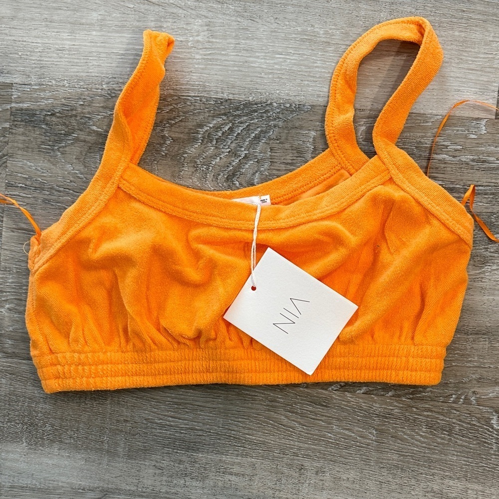NWT NIA Women's Orange Bralette sz s